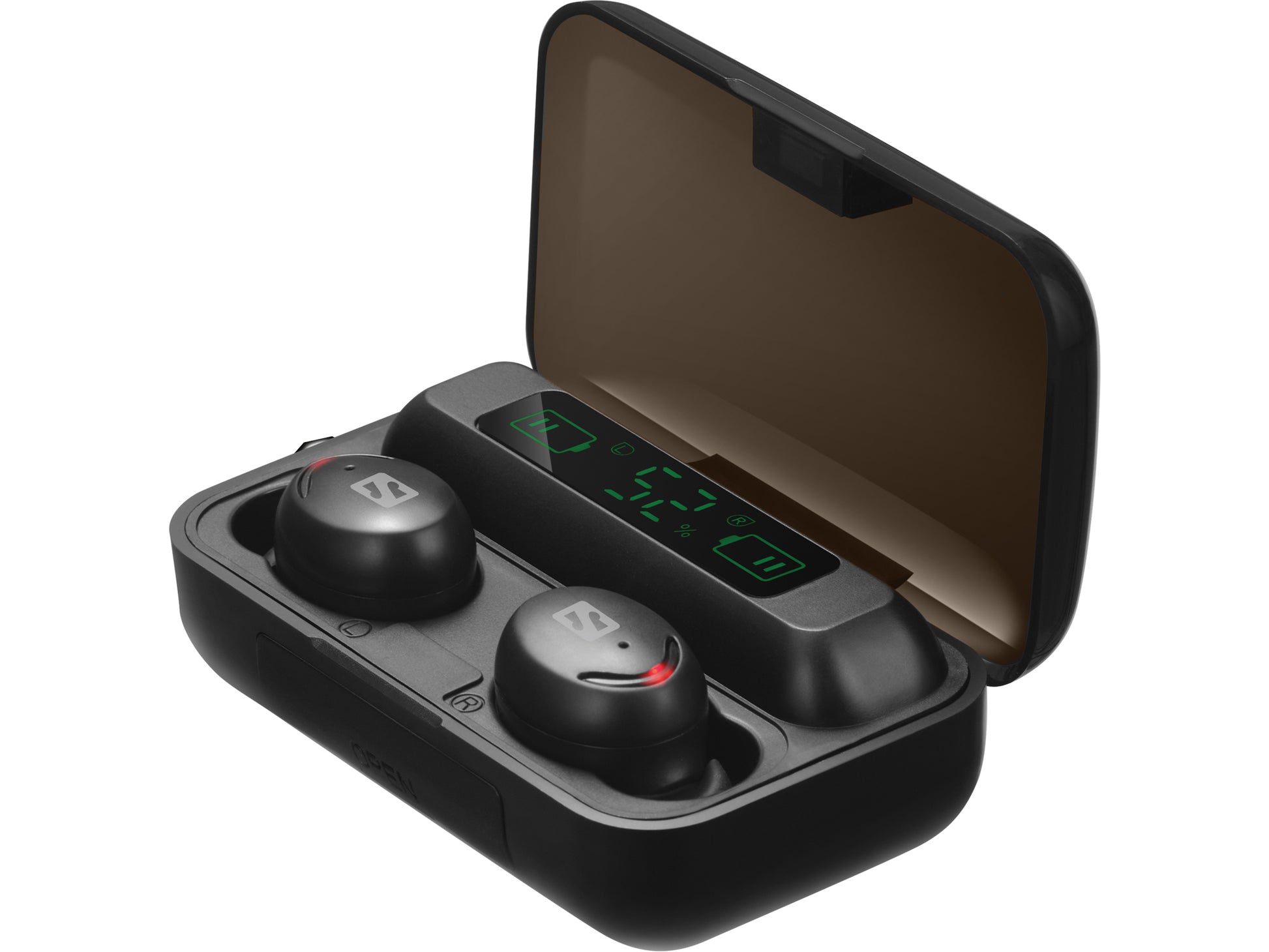 Sandberg Bluetooth Ohrhörer + Powerbank – True Wireless In-Ear Kopfhörer – Bluetooth