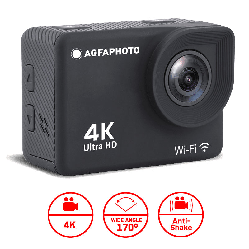AgfaPhoto Ac9000 – 12 MP, 4K, schwarz