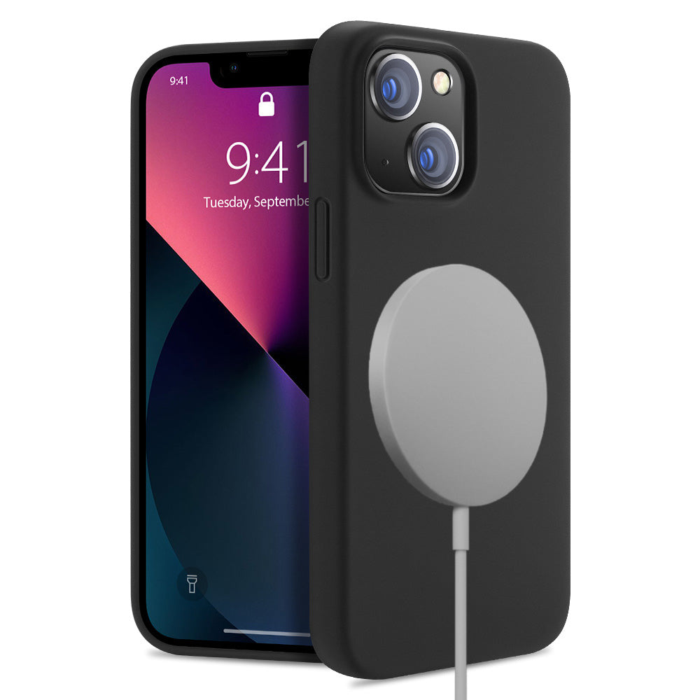 Nevox – Backcover StyleShell Shock – für Apple iPhone 16 – schwarz – Silikon – MagSafe-kompatibel