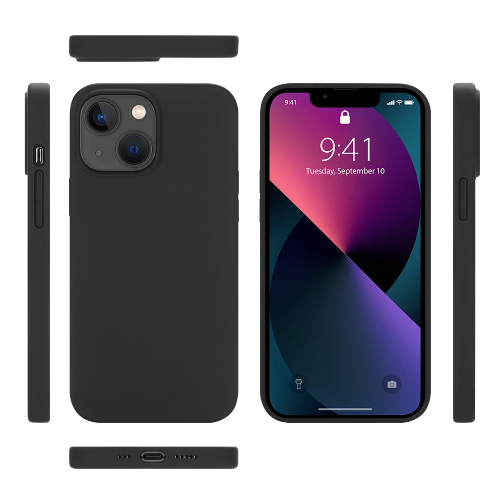 nevox StyleShell Shock Backcover – für Apple iPhone 15 Plus, MagSafe, Silikon, Schwarz