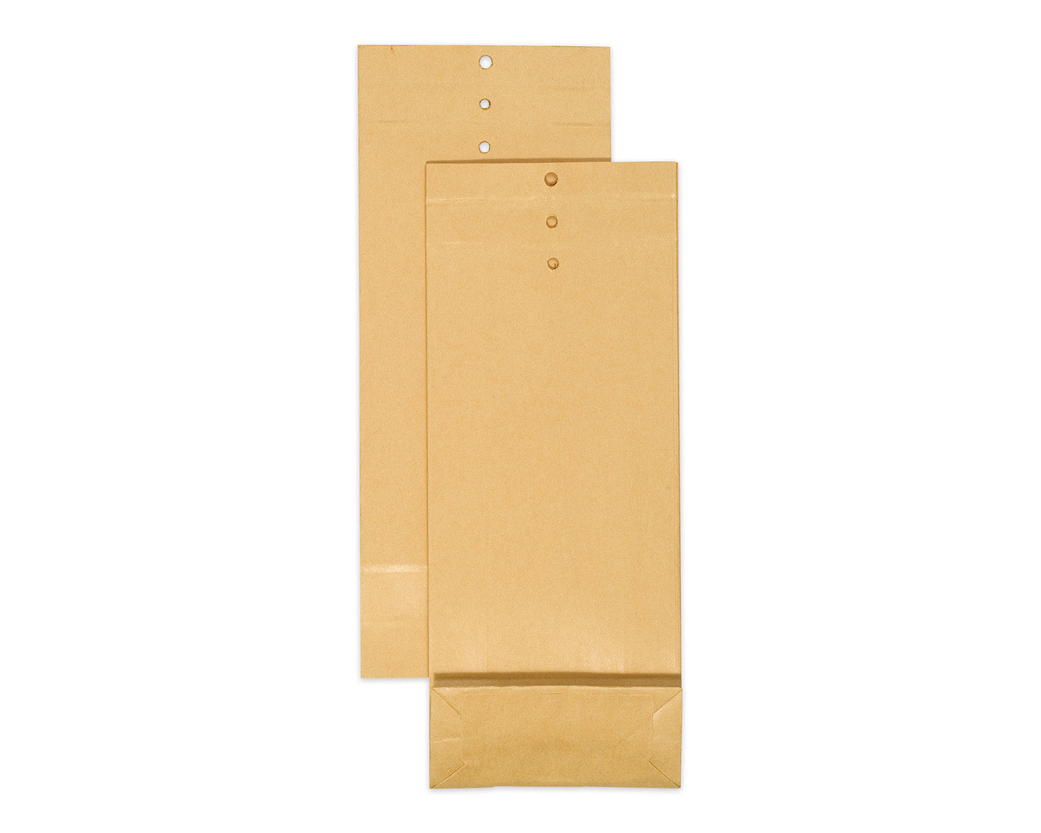 Elco Mustertüte (Klotzboden) – 110 × 275 × 50 mm, Lochung, Braun – 200 Stück