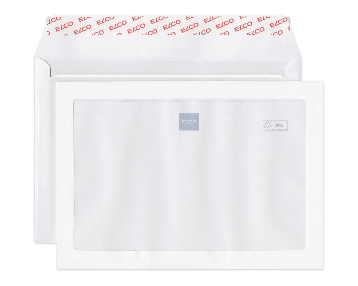 Elco Couvert C5, mit Fenster, selbstklebend, hochweiss, 100 g/m² – 500 Stk.