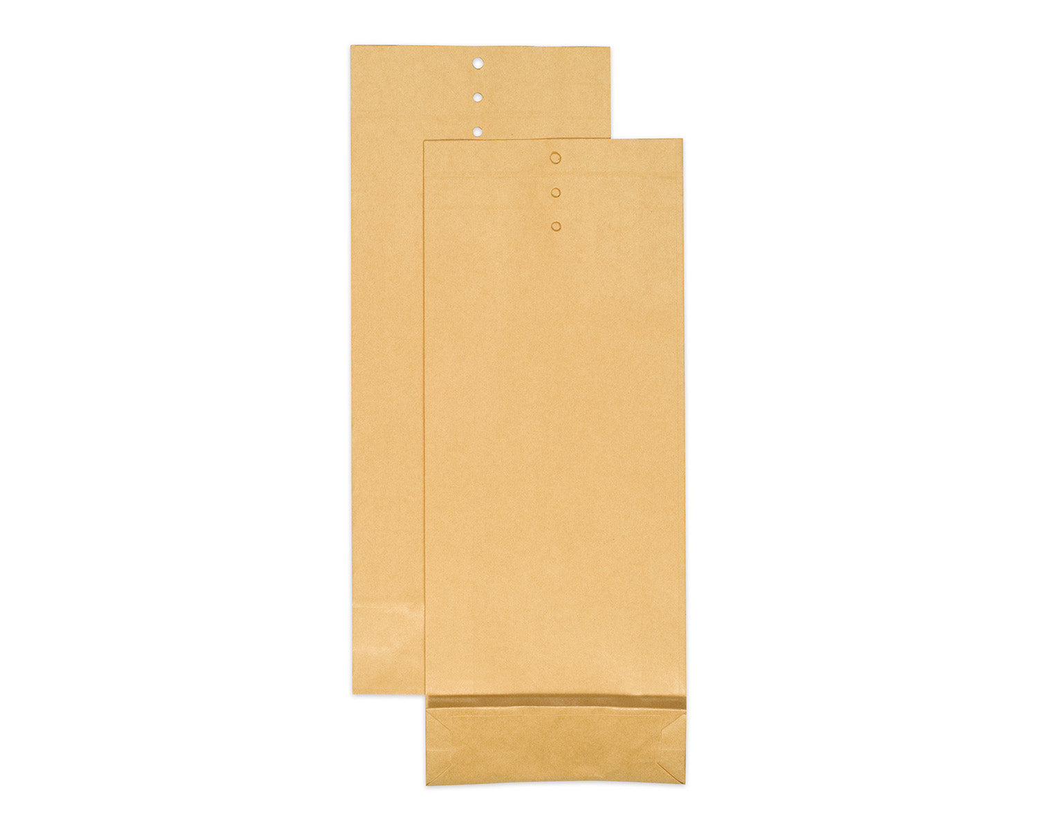 Elco Mustertüte (Klotzboden) – 140 × 345 × 50 mm, Lochung, Braun – 250 Stück