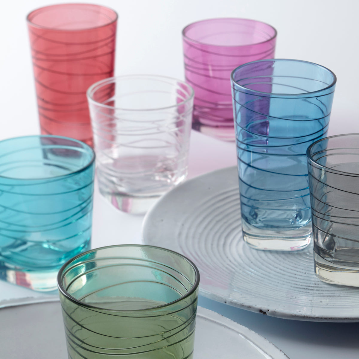 LEONARDO Trinkgläser – 6er Set, 250 ml, Ø 8,3 cm, Kalk-Natron-Glas, Transparent, spülmaschinenfest