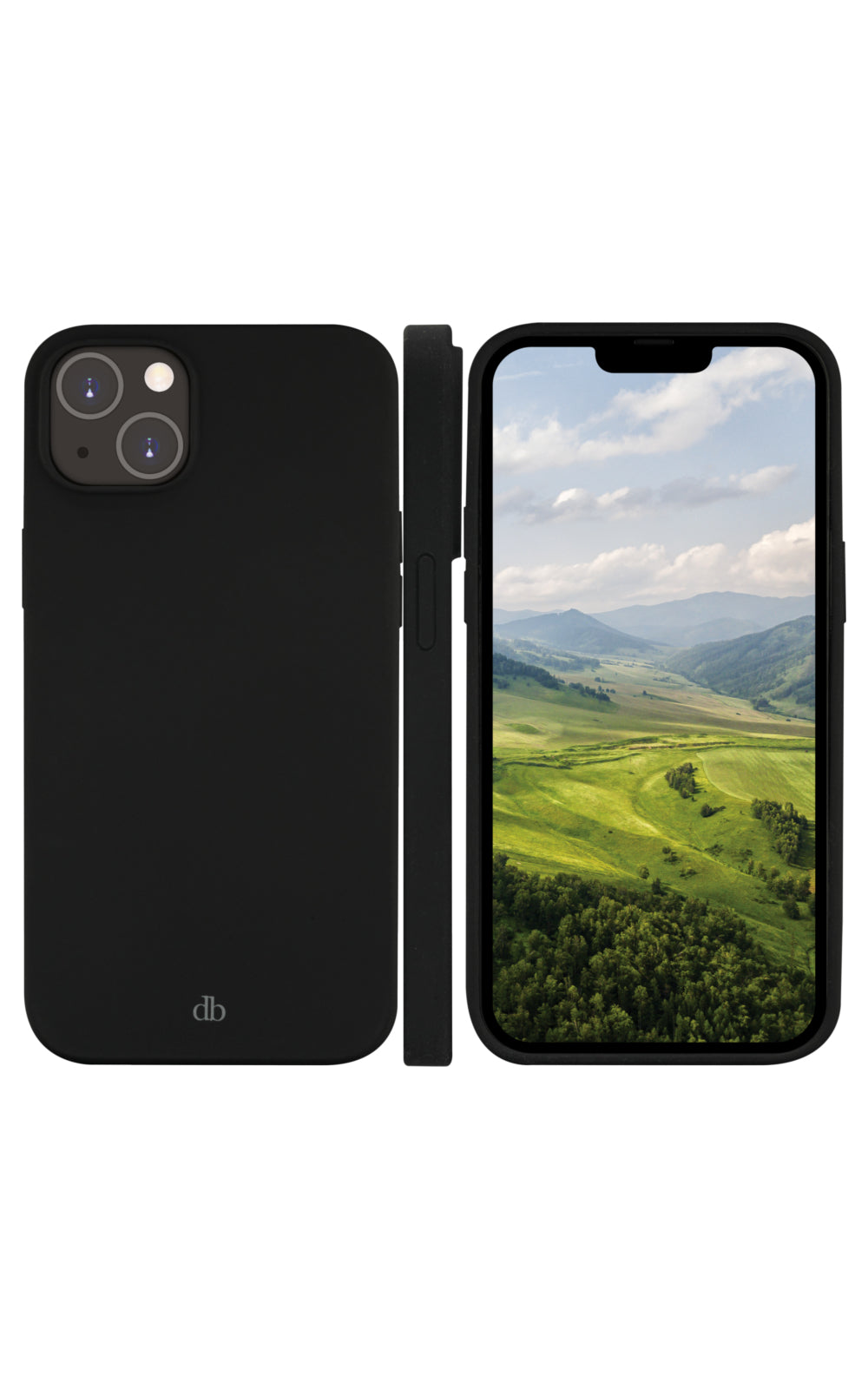 dbramante1928 Monaco – Backcover – für Apple iPhone 14, Recycling-Kunststoff, Schwarz, Kabelloses Laden