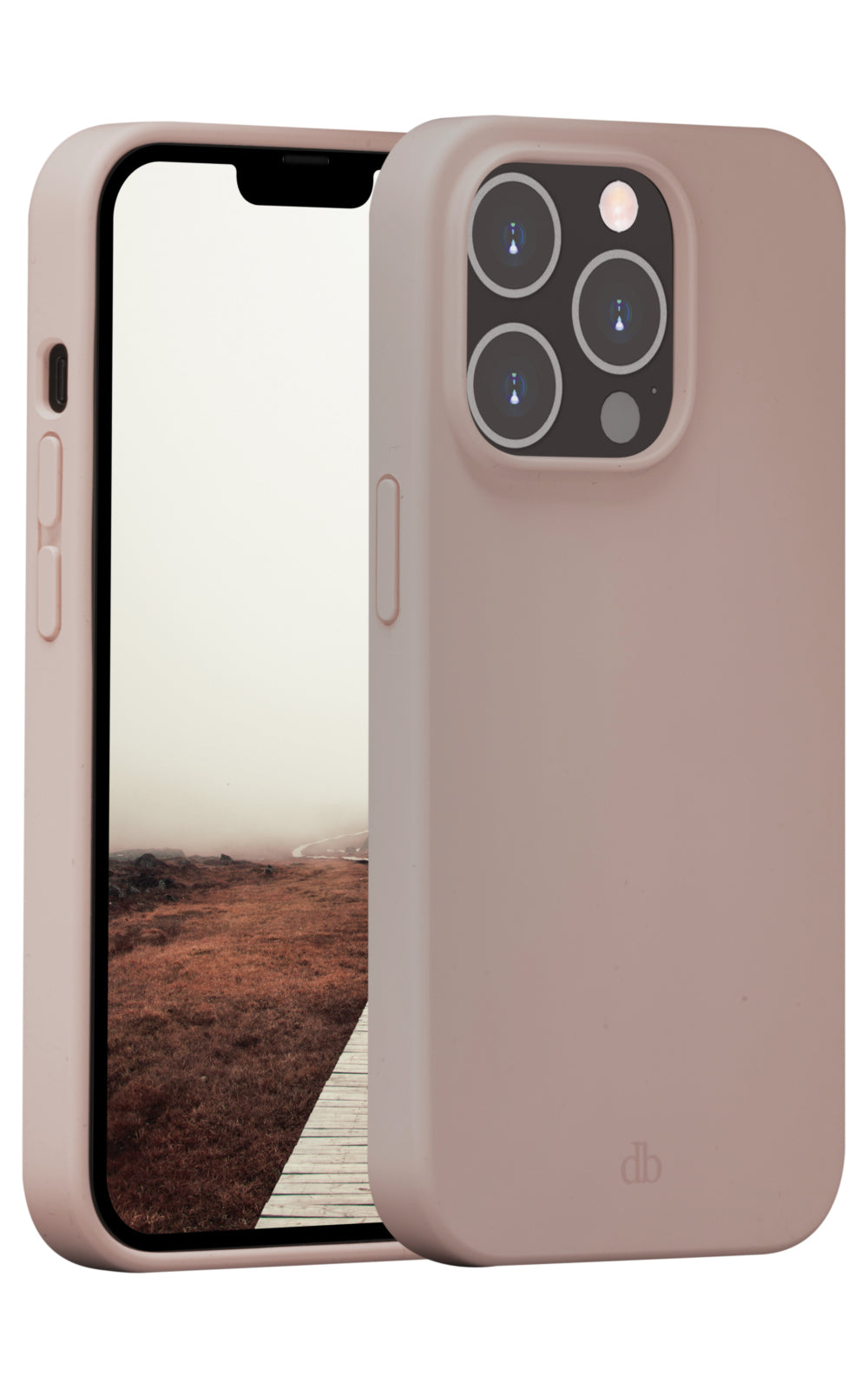 dbramante1928 Greenland Backcover – für Apple iPhone 14 Pro, Recycling-Kunststoff, Pink Sand