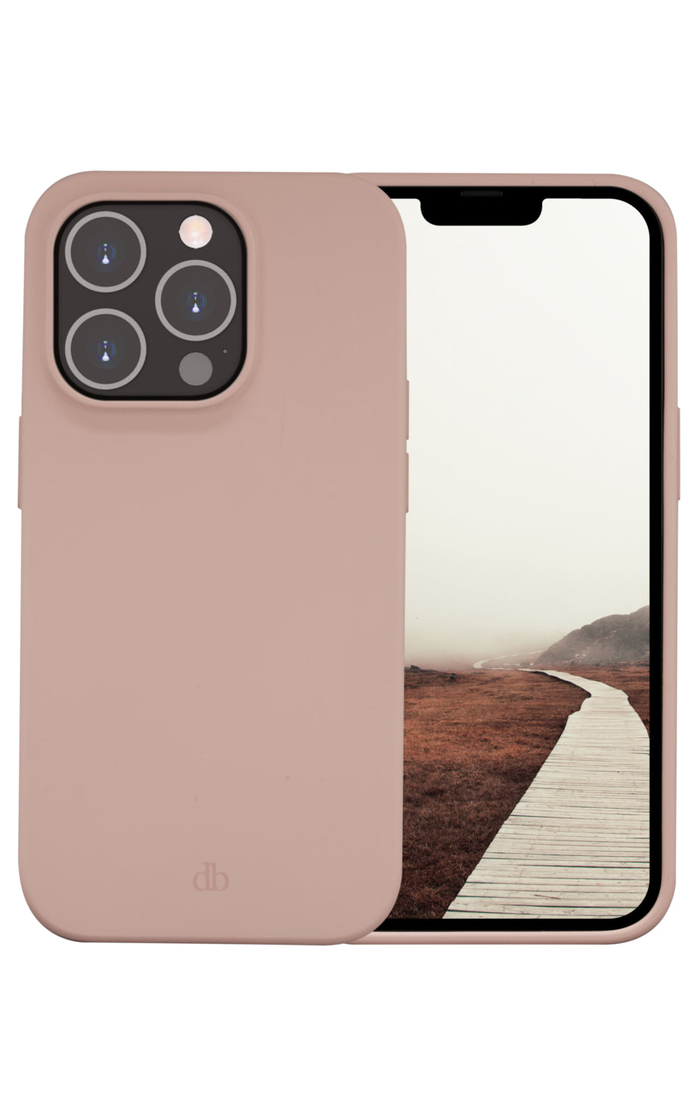 dbramante1928 Greenland Backcover – für Apple iPhone 14 Pro, Recycling-Kunststoff, Pink Sand