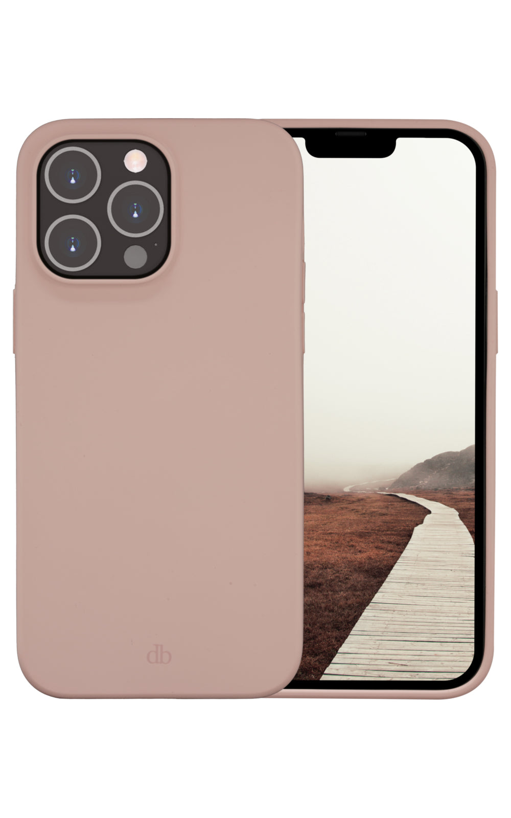 dbramante1928 Costa Rica Backcover – für Apple iPhone 14 Pro Max, Recycling-Kunststoff + Silikon, Pink Sand