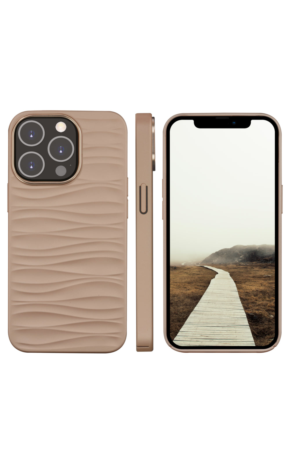 dbramante1928 Backcover – für Apple iPhone 14 Pro, Recycling-Kunststoff, Pink, bis 1,2 m sturzsicher