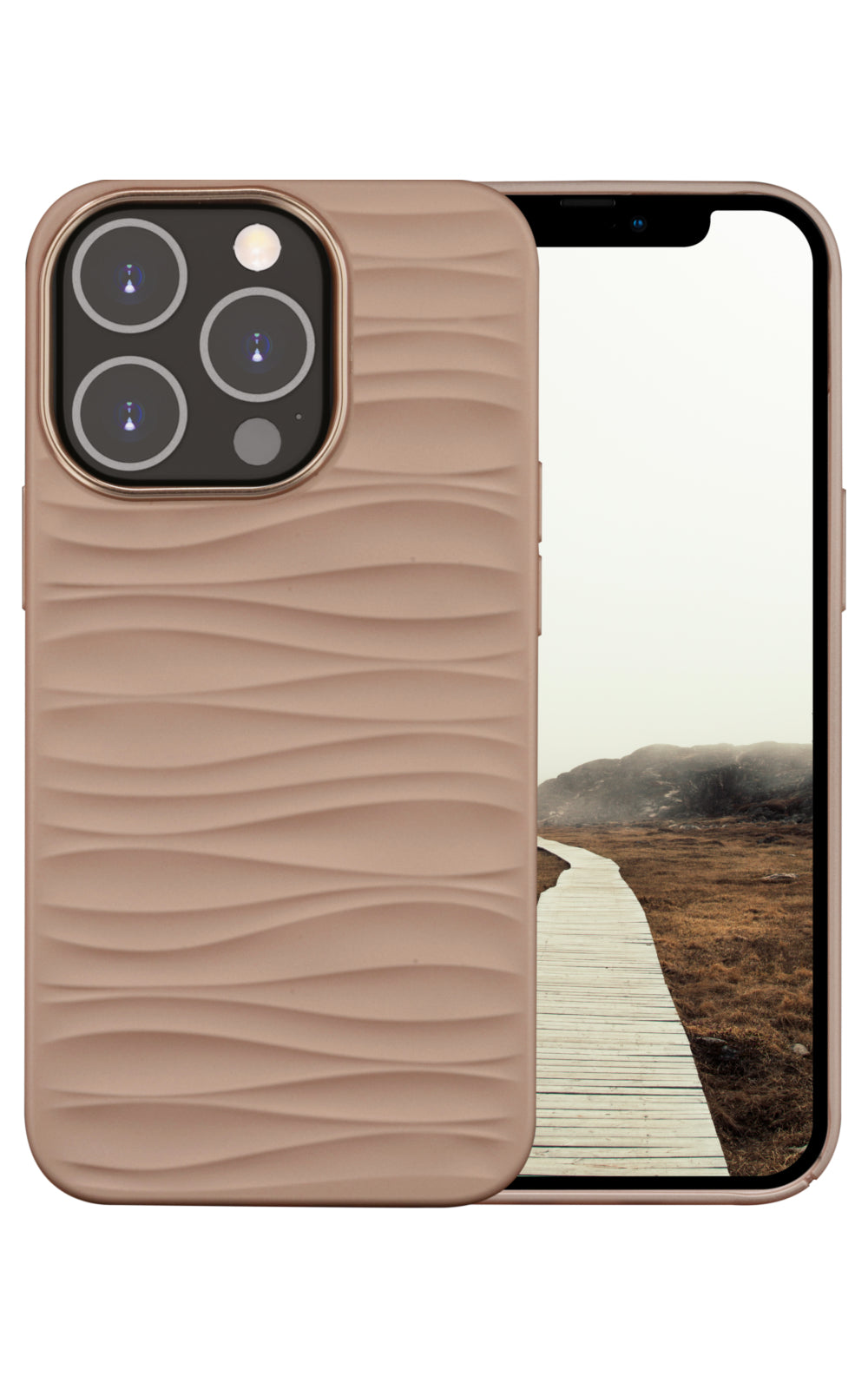 dbramante1928 Backcover – für Apple iPhone 14 Pro, Recycling-Kunststoff, Pink, bis 1,2 m sturzsicher
