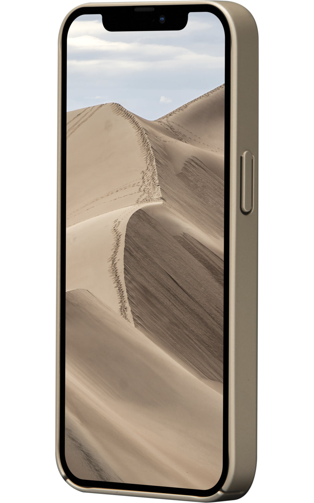 dbramante1928 Backcover – für Apple iPhone 14 Plus, Recycling-Kunststoff, Sand, bis 1,2 m sturzsicher