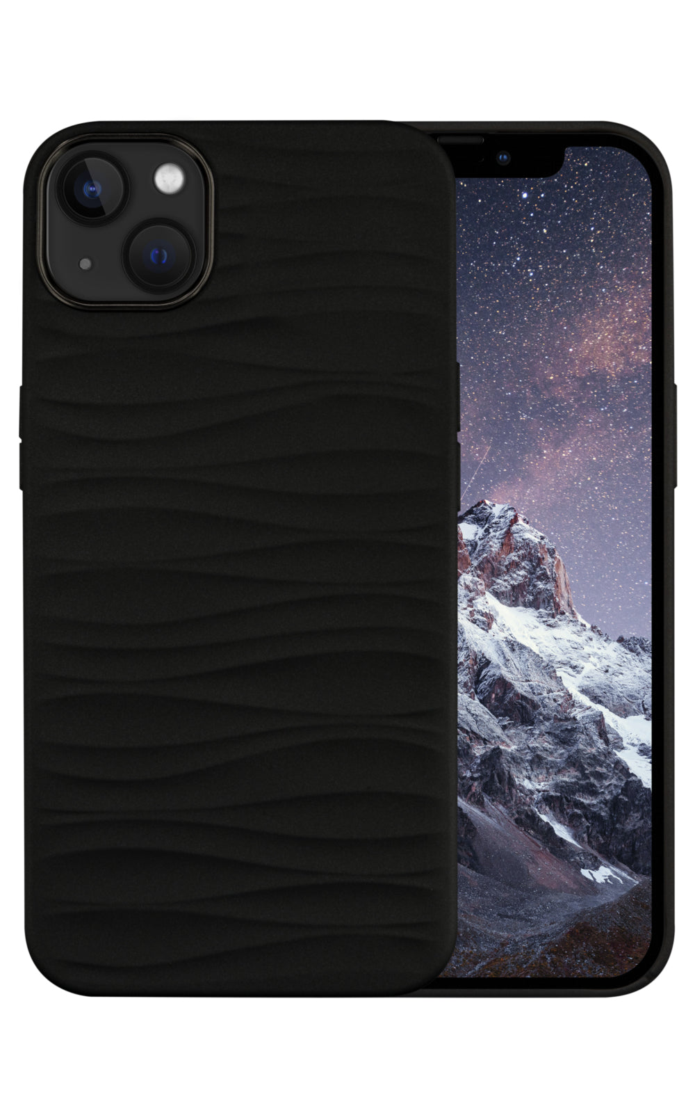dbramante1928 Dune Backcover – für Apple iPhone 14 Plus, Recycling-Kunststoff, schwarz, bis 1,2 m sturzsicher