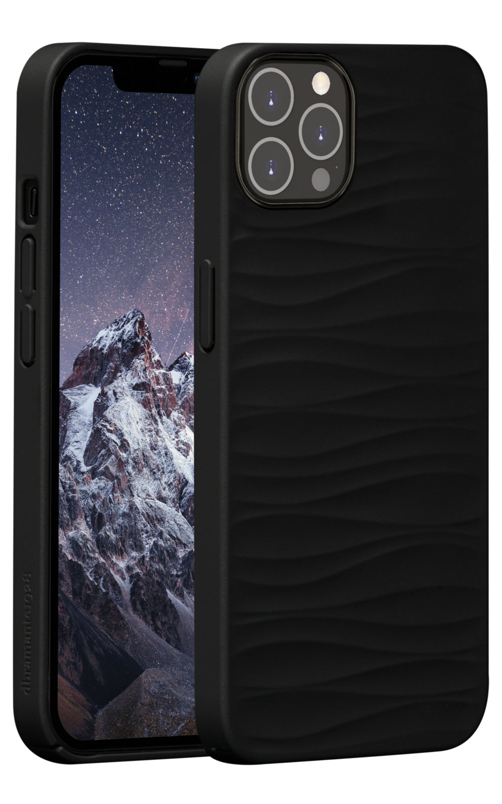 dbramante1928 Backcover – für Apple iPhone 14 Pro Max, Recycling-Kunststoff, schwarz, bis 1,2 m sturzsicher