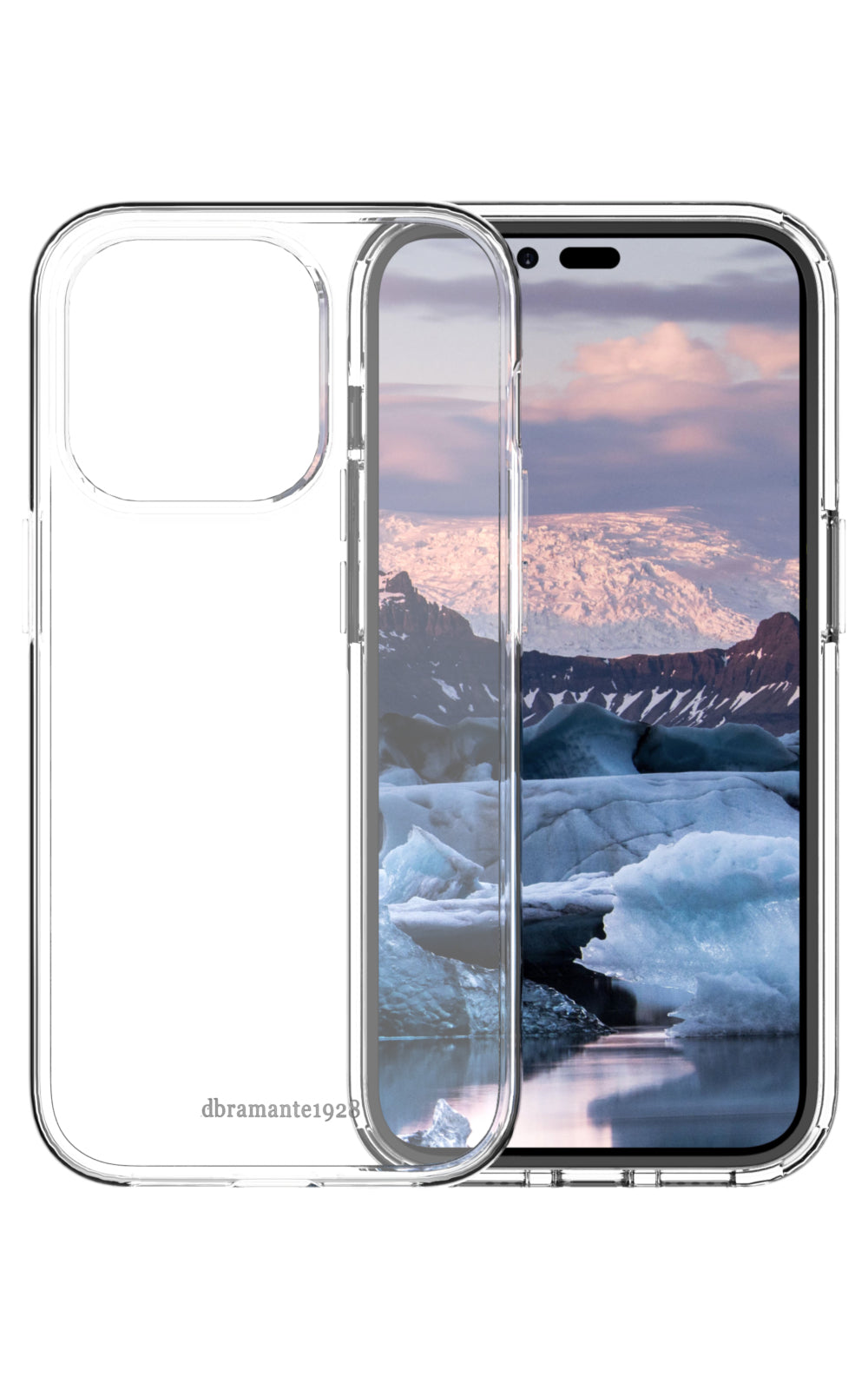 dbramante1928 Backcover – für Apple iPhone 14 Pro, Transparent, bis 3 m sturzsicher, kabelloses Laden