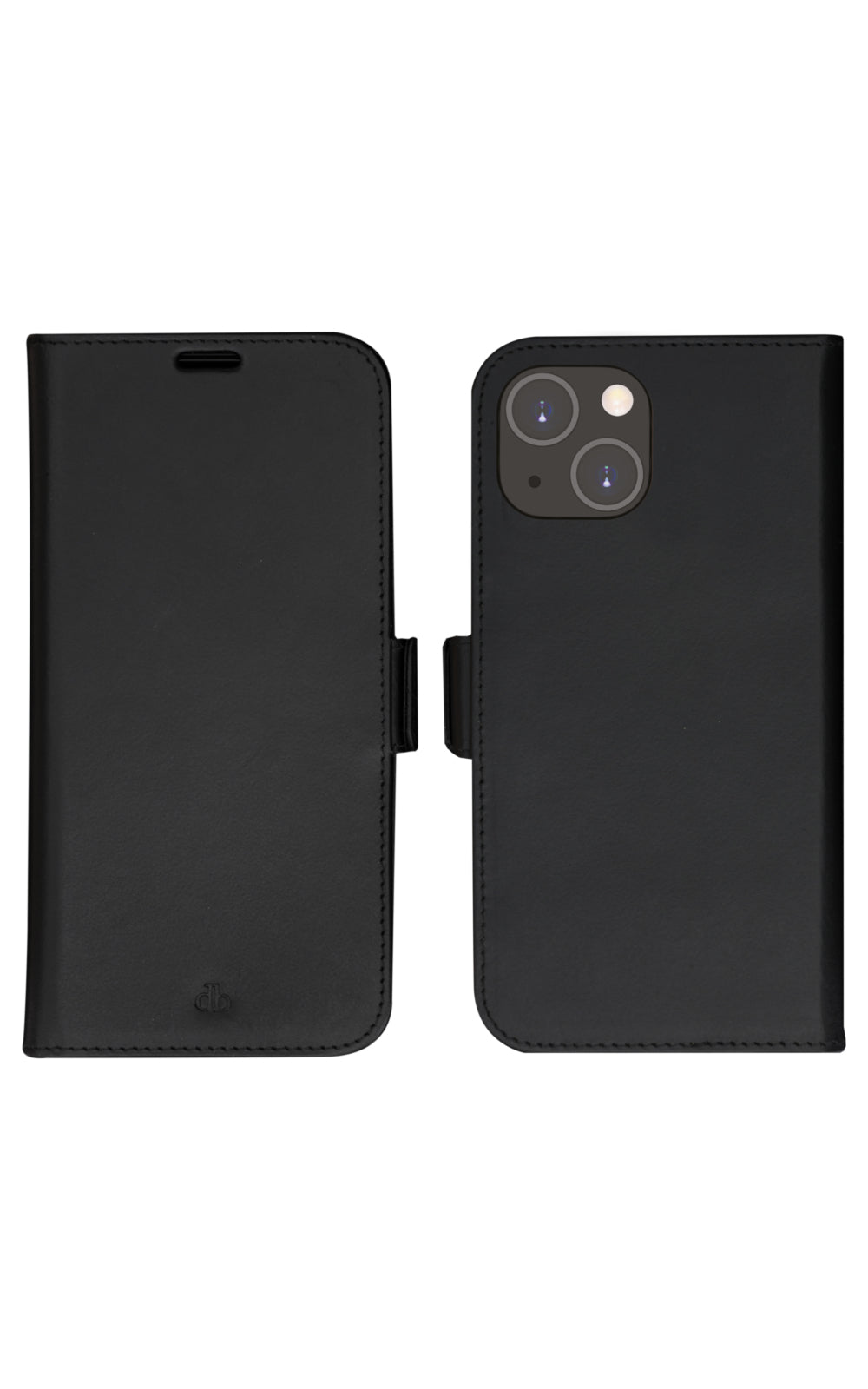 dbramante1928 Lynge Folio – für Apple iPhone 14, 3 Kartenfächer, Leder, Schwarz