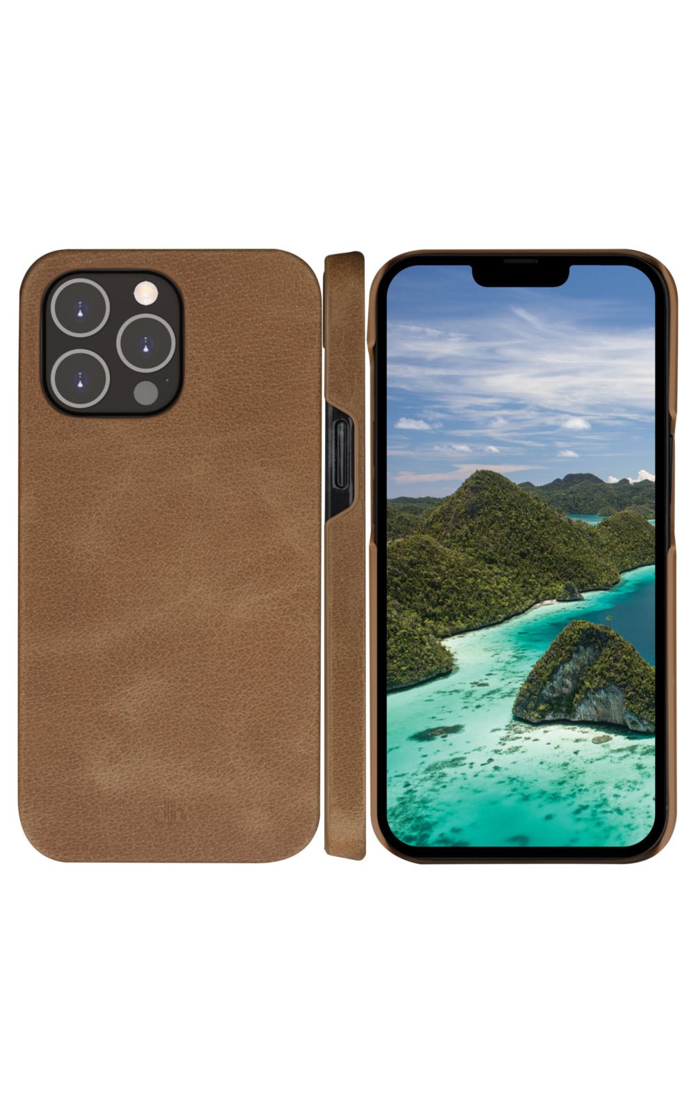 dbramante1928 Lynge Folio – für Apple iPhone 14 Pro Max, 3 Kartenfächer, Leder, Beige