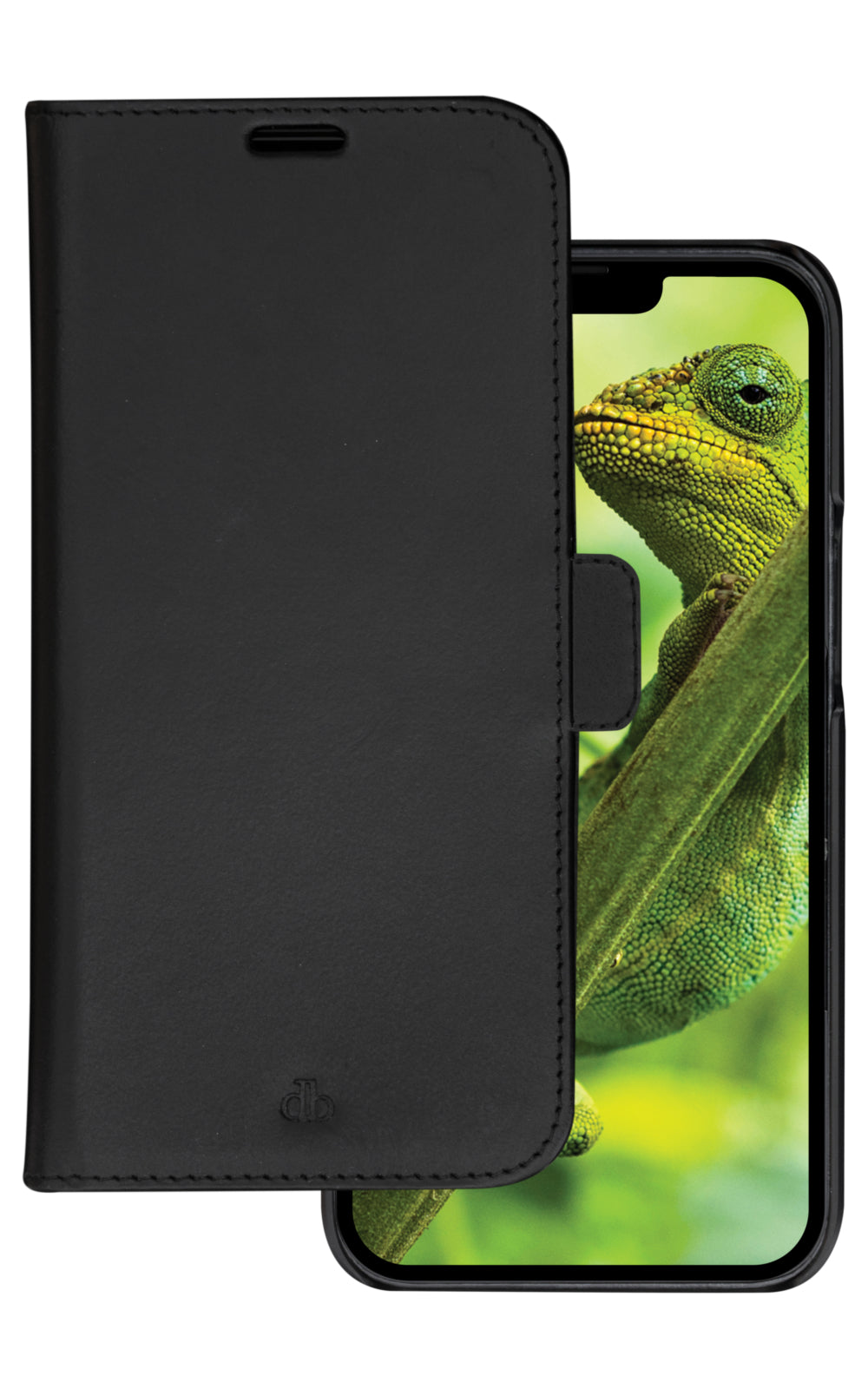 dbramante1928 Lynge – Folio – für Apple iPhone 14 Plus, Leder, Schwarz, Magnetverschluss, RFID-beständig