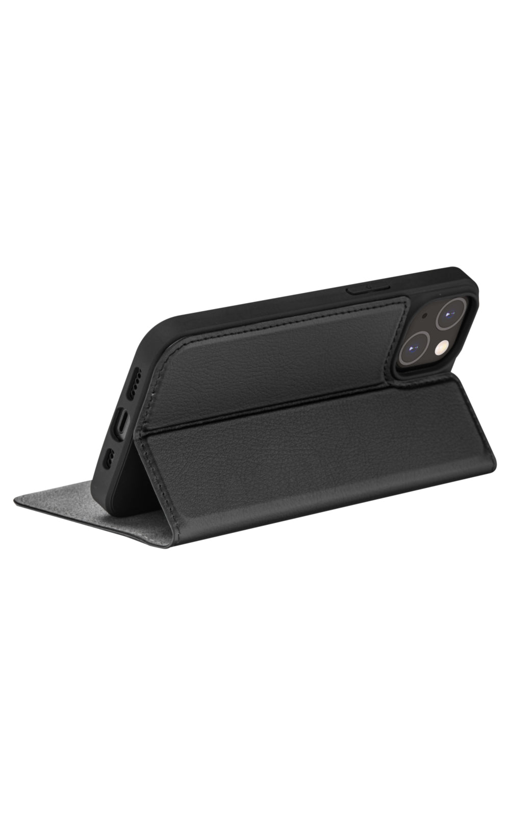 dbramante1928 Oslo – Wallethülle – für Apple iPhone 14, mit Ständer, 3 Kartenfächer, Leder, schwarz