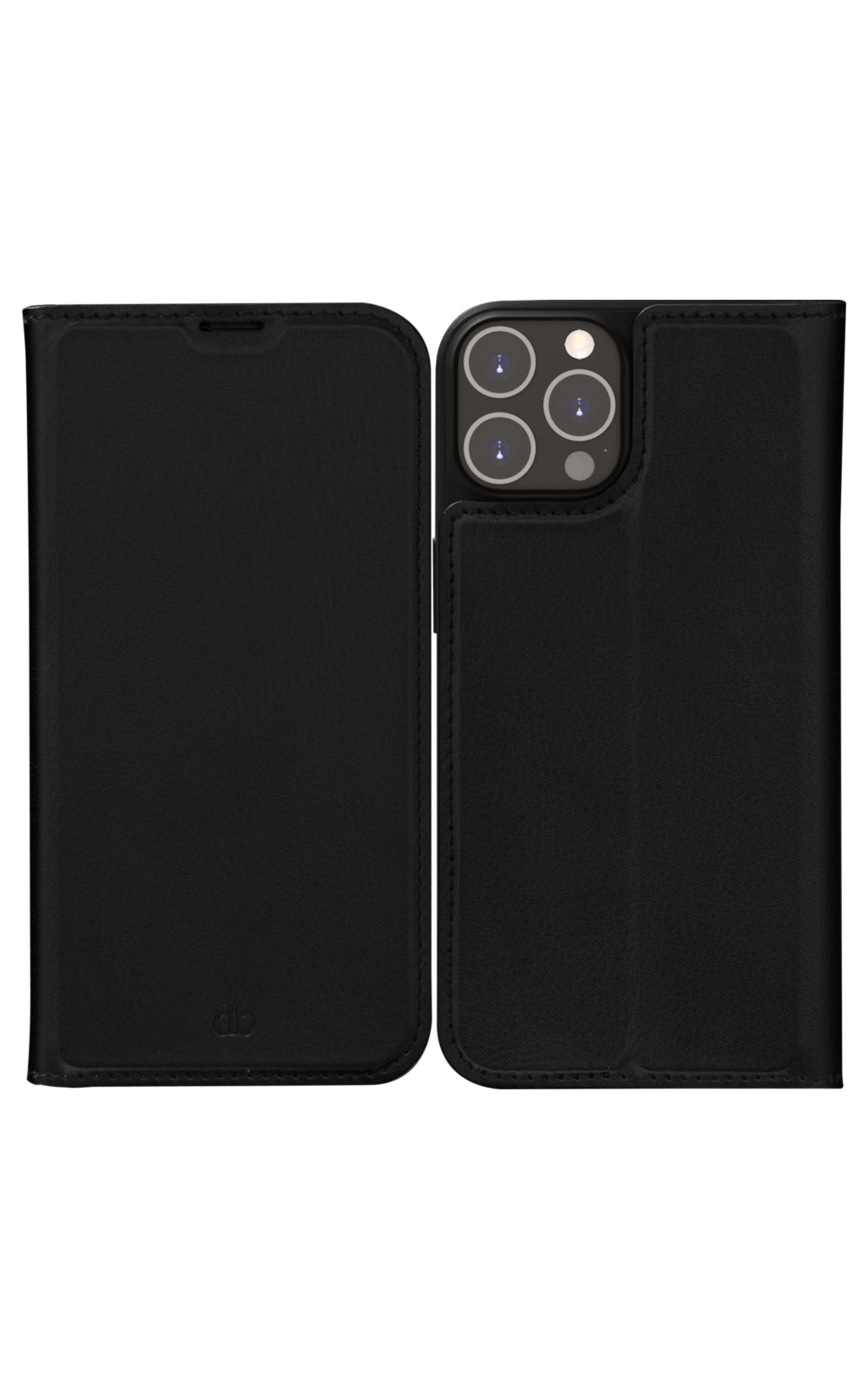 dbramante1928 Oslo – Wallethülle – für Apple iPhone 14, mit Ständer, 3 Kartenfächer, Leder, schwarz