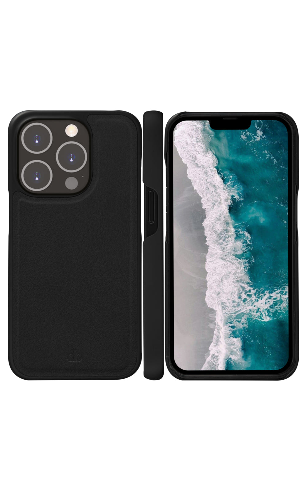 dbramante1928 Wallethülle – für Apple iPhone 14 Pro, Recycling-Kunststoff, Schwarz, Magnetverschluss