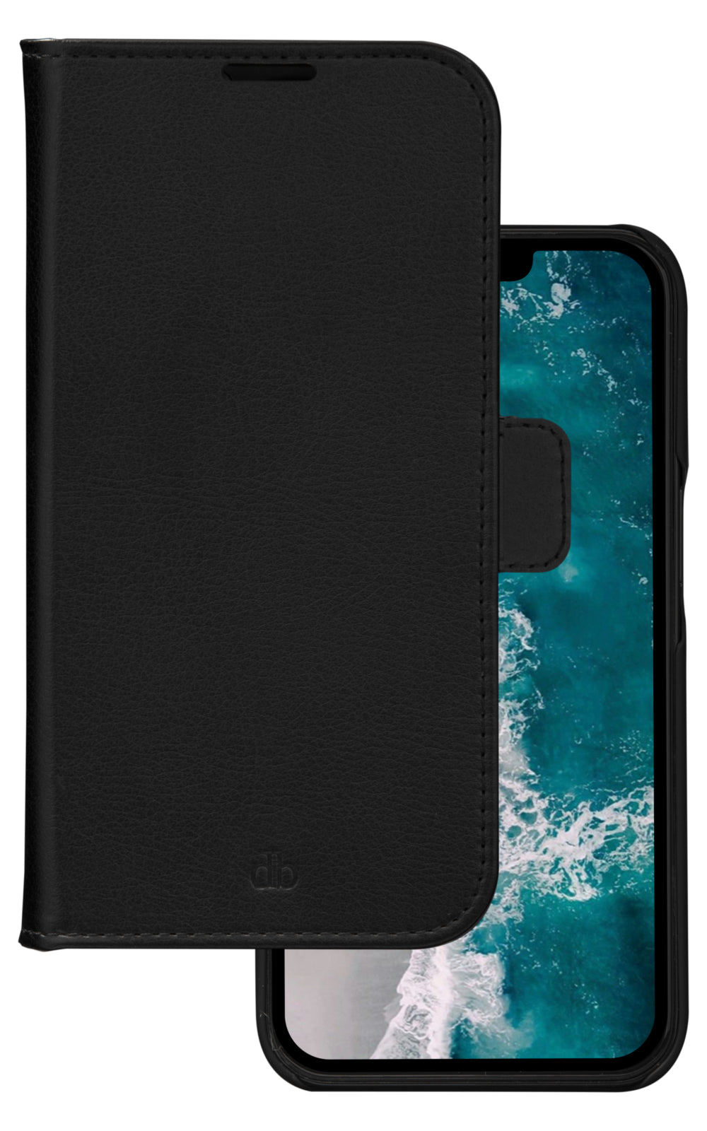 dbramante1928 Wallethülle – für Apple iPhone 14 Pro, Recycling-Kunststoff, Schwarz, Magnetverschluss