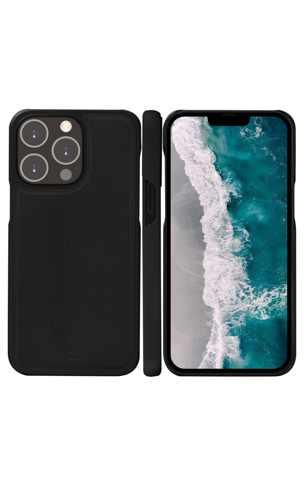dbramante1928 Stockholm Wallethülle – für Apple iPhone 14 Pro Max, schwarz, Magnetverschluss, kabelloses Laden
