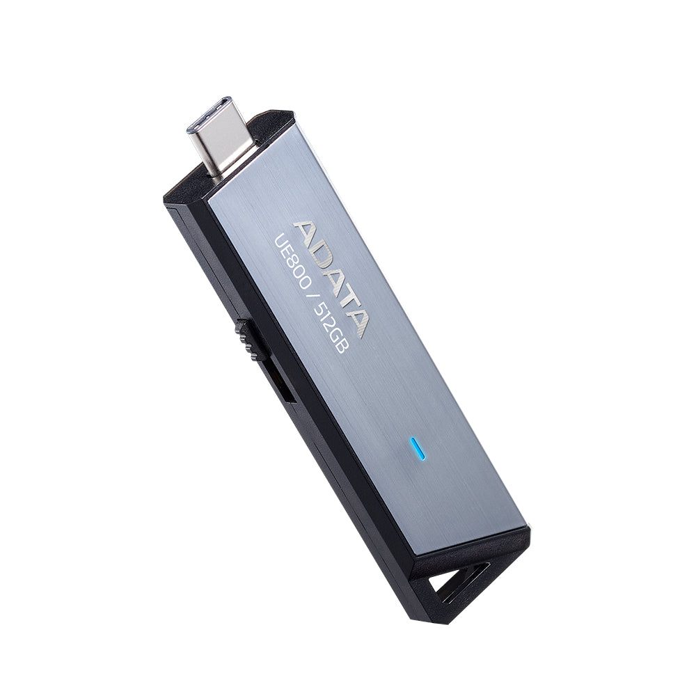 ADATA UE800 – 512 GB, USB-C, USB 3.2 Gen 2, 1000 MB/s, Silber