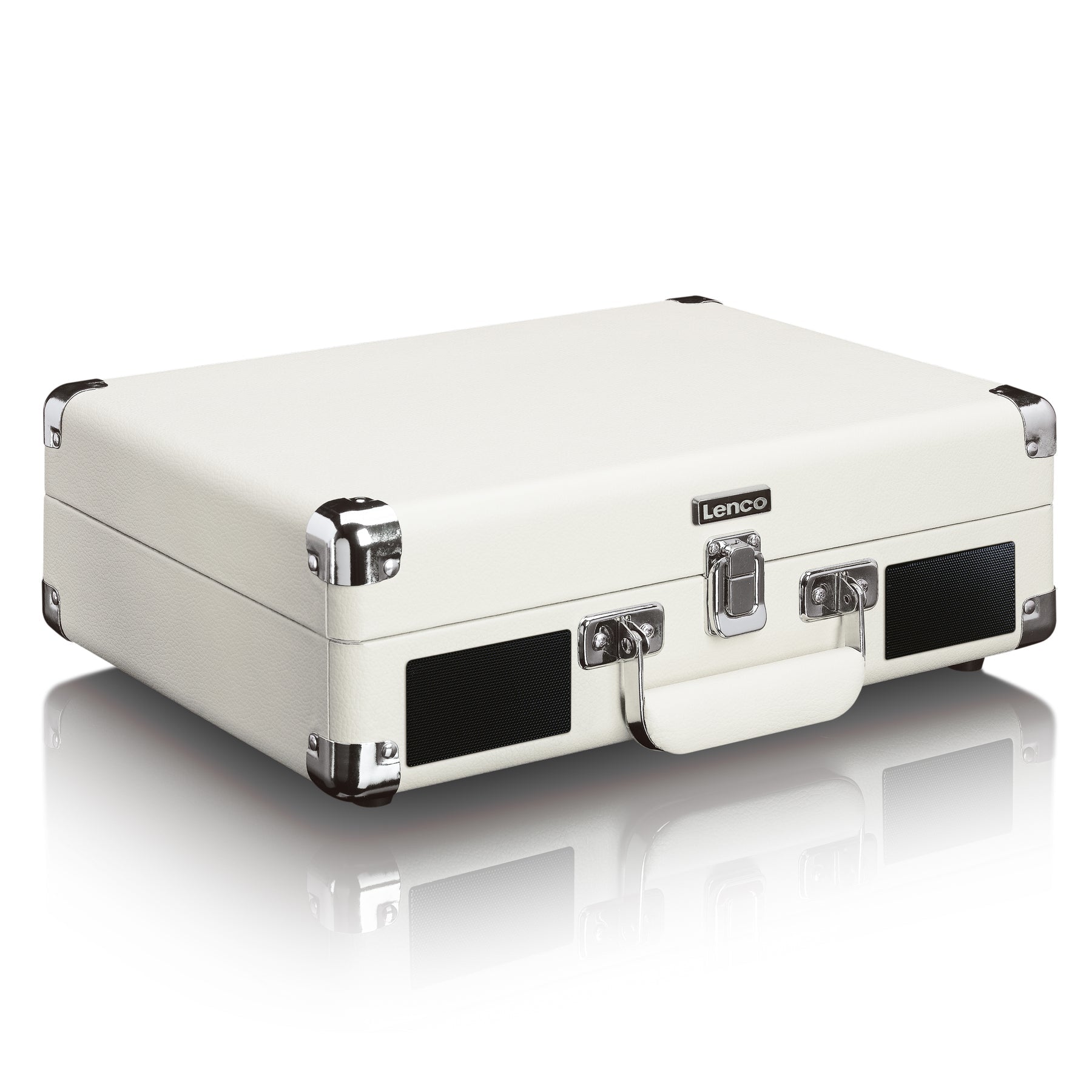 Lenco TT-115CR – Plattenspieler (Riemenantrieb, manuell), Bluetooth, Phono-Vorverstärker, 33⅓/45/78 U/min – Weiss