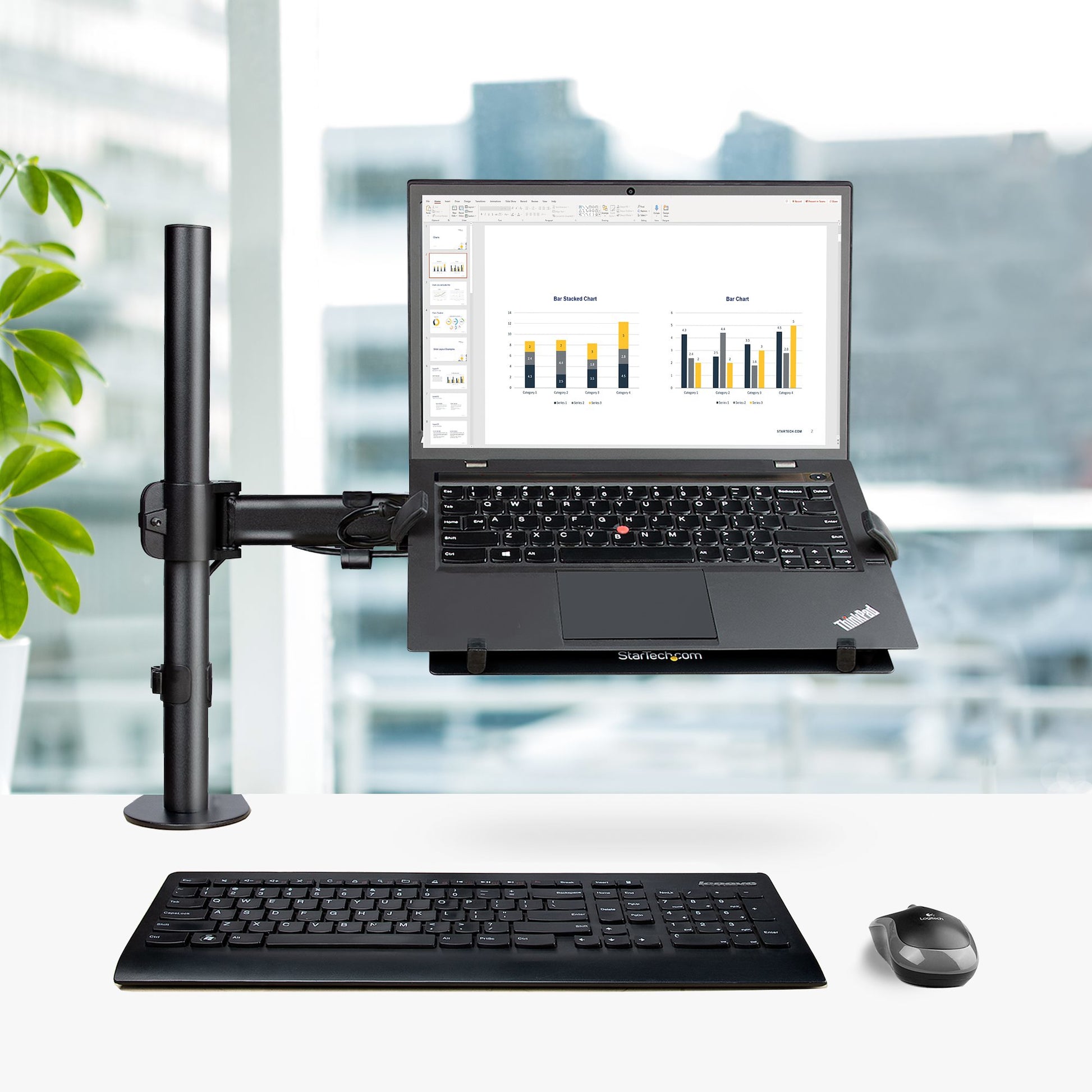 StarTech.com Monitorarm Tischhalterung – 13–34" – VESA 75×75/100×100 mm – bis 8 kg pro Monitor