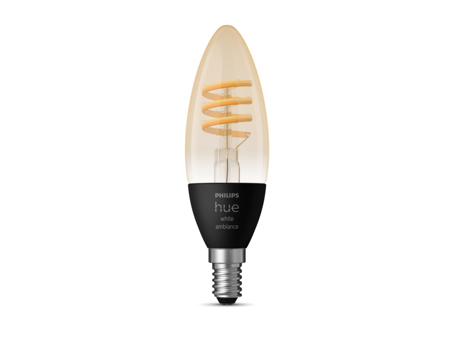 Philips Hue White Ambiance E14 LED-Leuchtmittel – 4,6W dimmbar, 2200–4500 K, für Bluetooth & Hue Bridge
