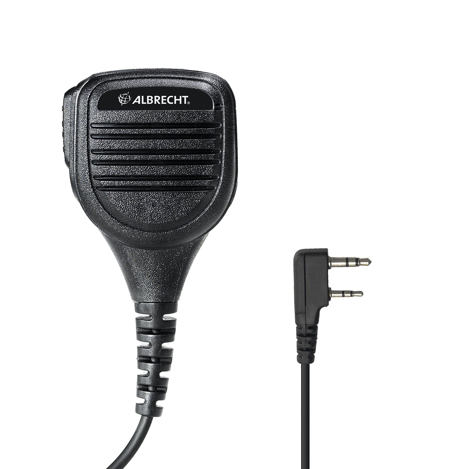 Albrecht SM600-K – Schultermikrofon, 3,5 mm/2,5 mm, Schwarz, für Kenwood