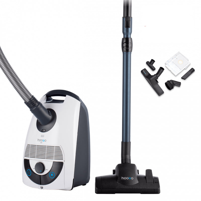 Hoogo Bodenstaubsauger B3+ – mit Beutel, 850 W, 3 l, HEPA 14