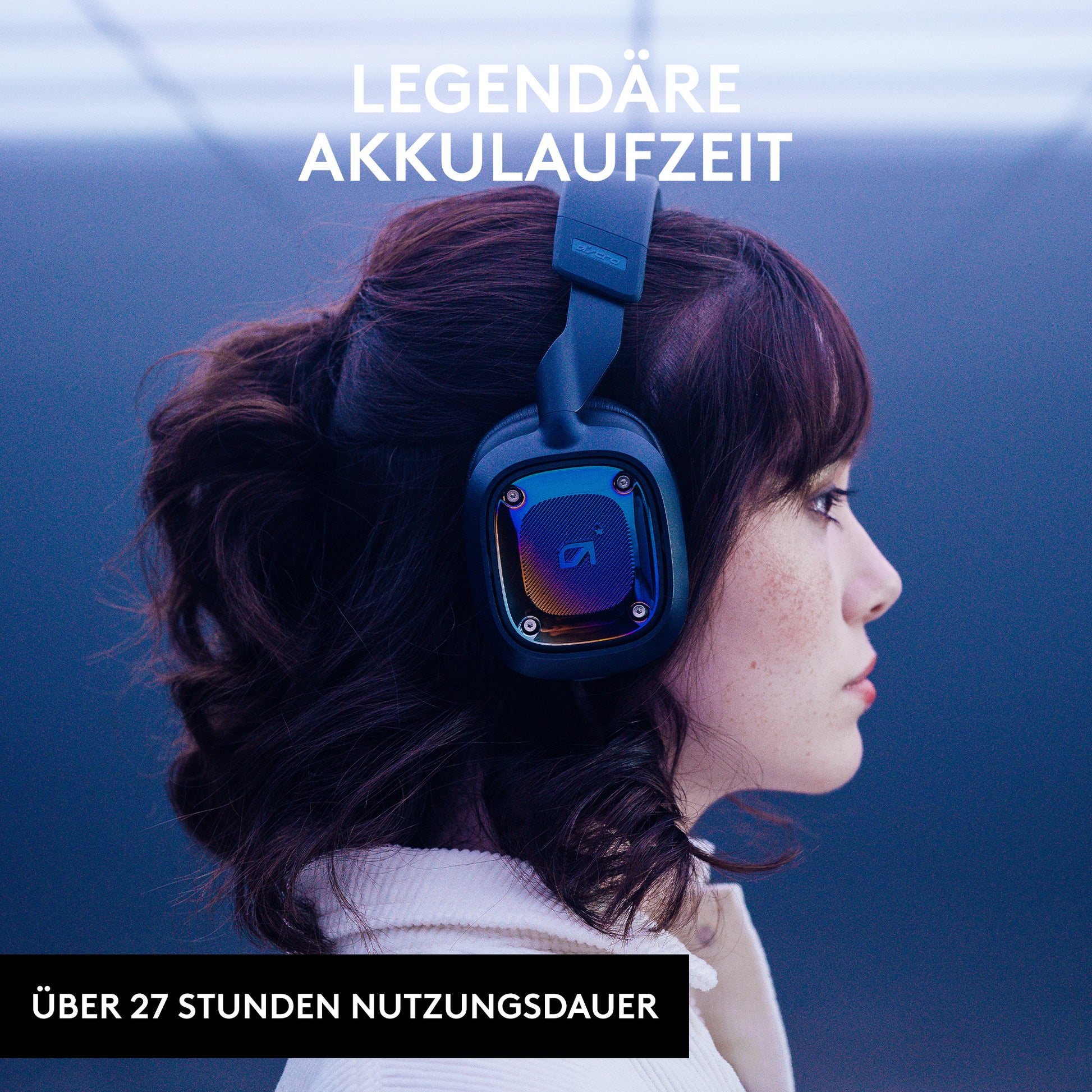 ASTRO Gaming A30 Gaming-Headset – Over-Ear, Stereo, Kabel + BT, mit USB-A-Dongle, Blau
