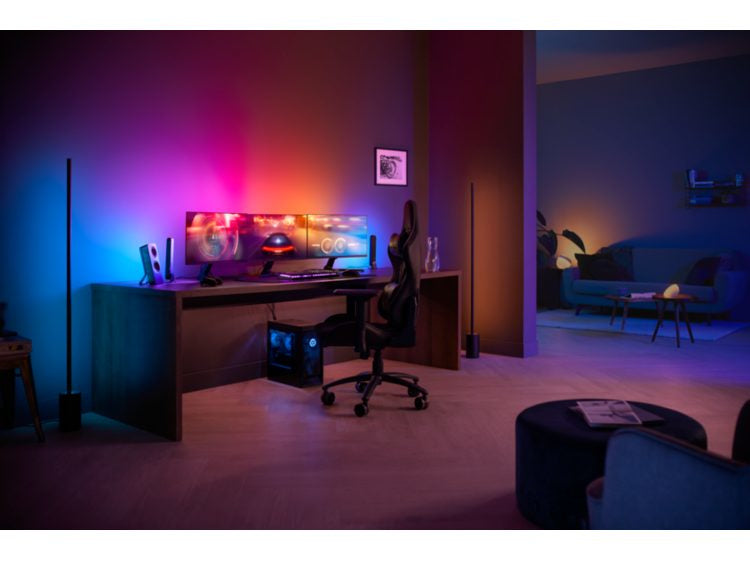Philips Hue Leuchtstreifen LED Play Gradient – Zigbee für Hue Bridge – 2’000–6’500 K – 90,5 cm – schwarz