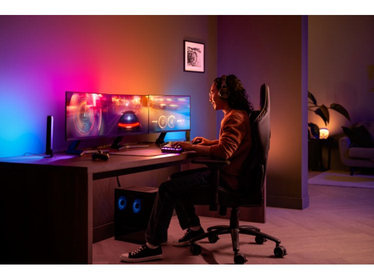 Philips Hue Leuchtstreifen LED Play Gradient – Zigbee für Hue Bridge – 2’000–6’500 K – 90,5 cm – schwarz
