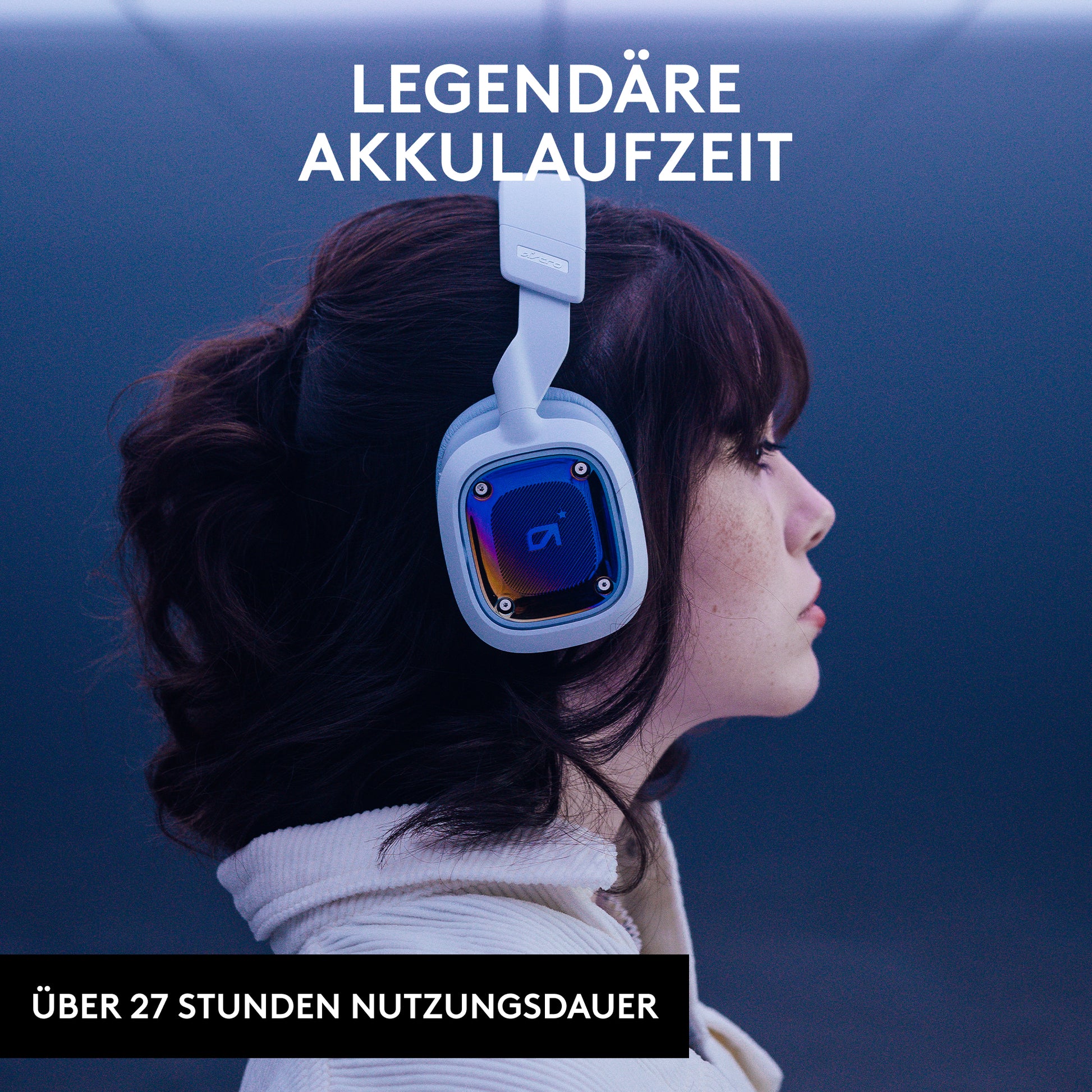 ASTRO Gaming A30 Gaming-Headset – Over-Ear, Stereo, Kabel + BT, mit USB-A-Dongle, Weiss