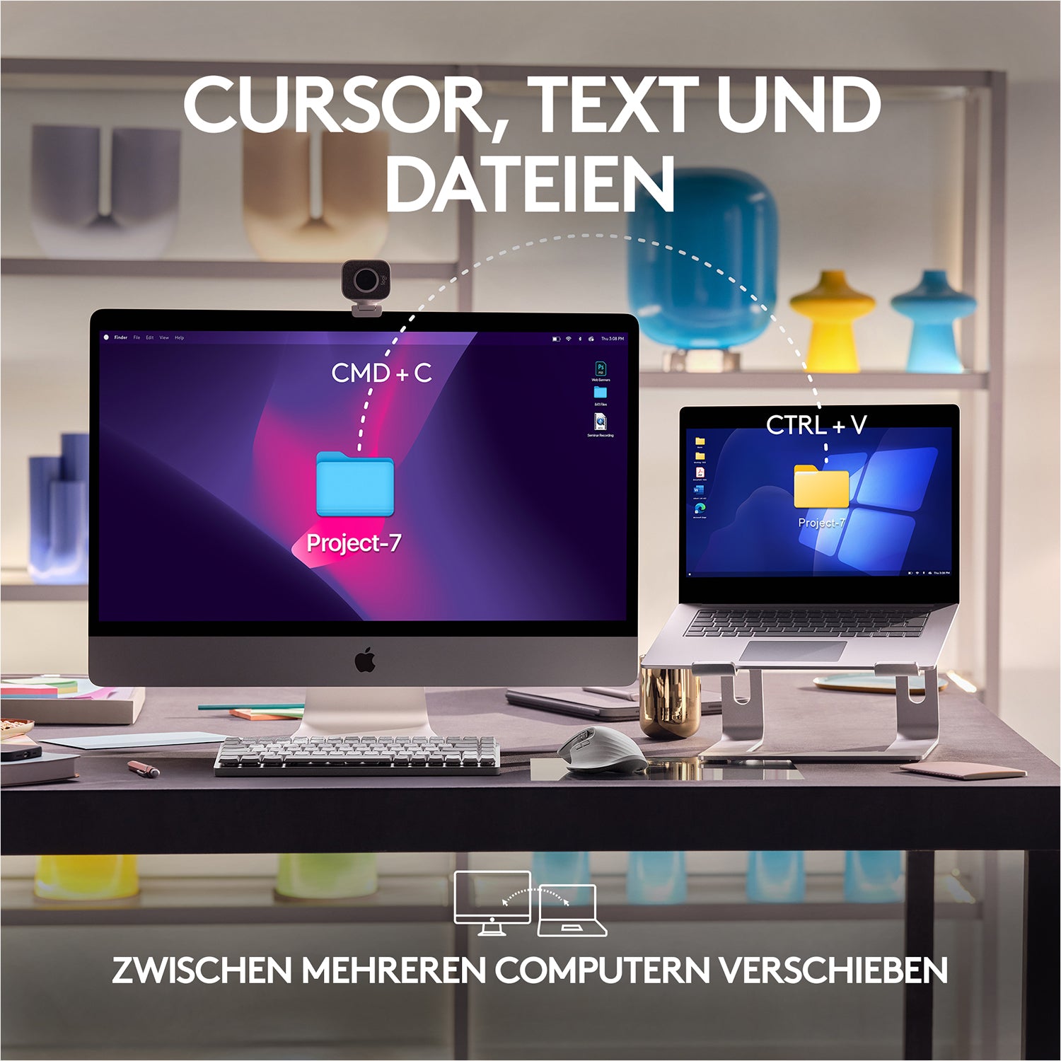 Logitech MX Master 3S für Mac Maus – kabellos, Space Grau