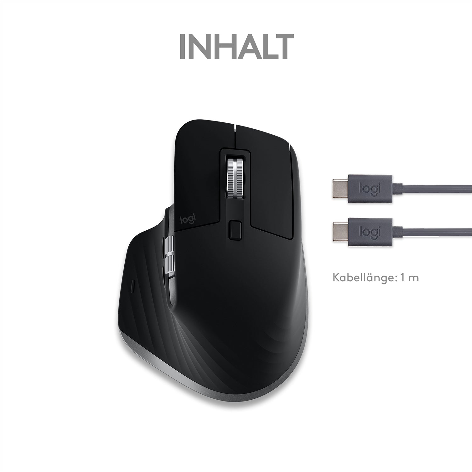 Logitech MX Master 3S für Mac Maus – kabellos, Space Grau