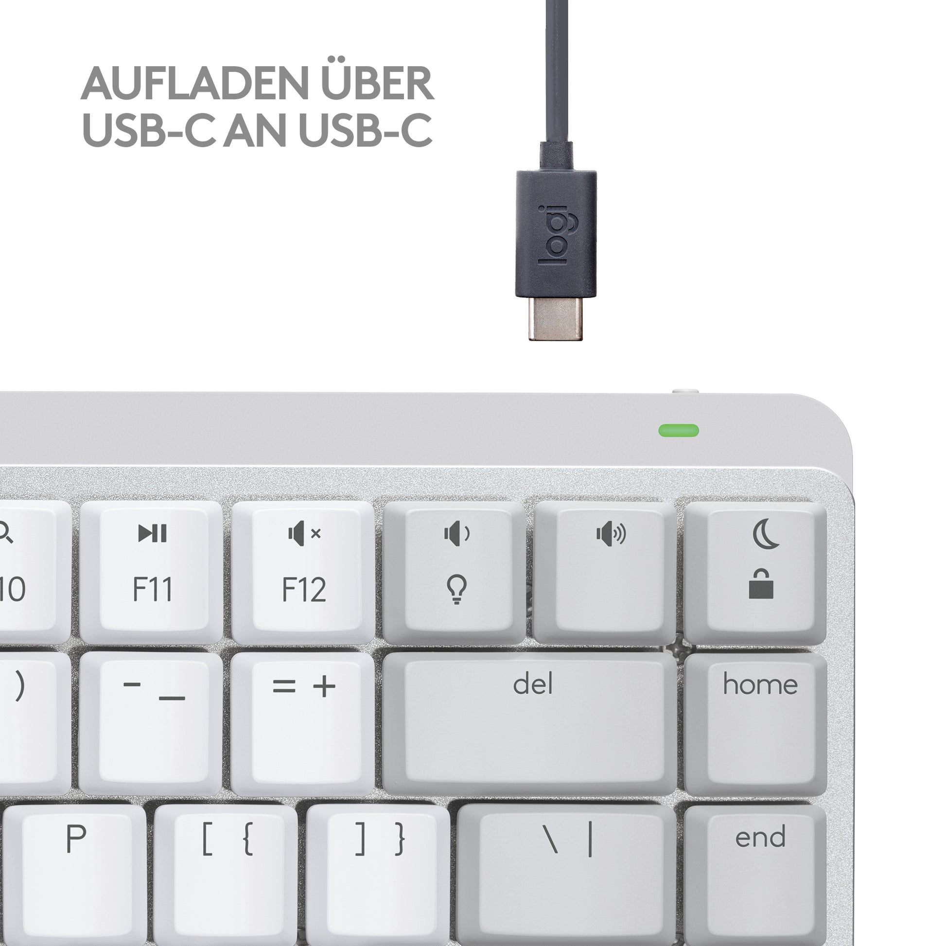 Logitech MX Mechanical Mini – Tastatur, kabellos (Bluetooth/2,4 GHz), CH-Layout (DE-CH), TKL – für macOS
