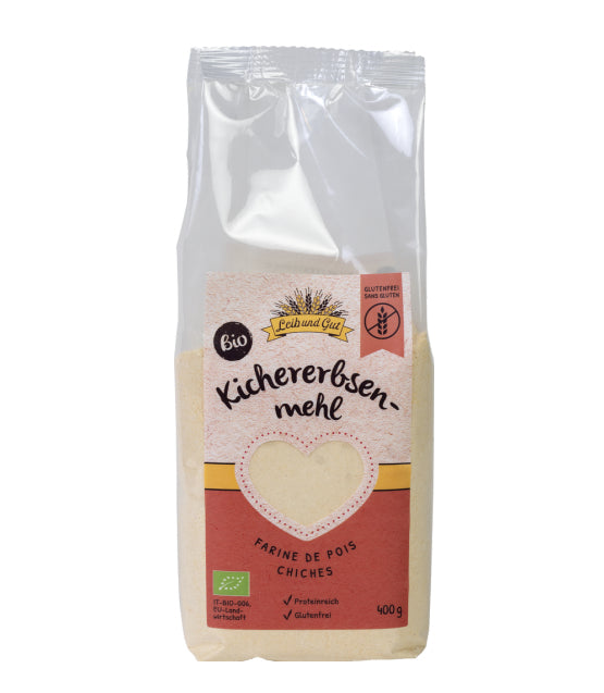 Leib und Gut Kichererbsenmehl – Bio, glutenfrei – 400 g
