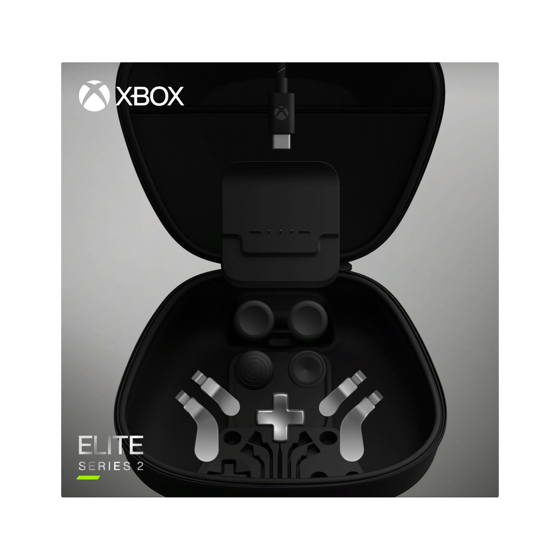 Microsoft Xbox Elite Series 2 – Spiele-Controller-Zubehör, Schwarz/Silber
