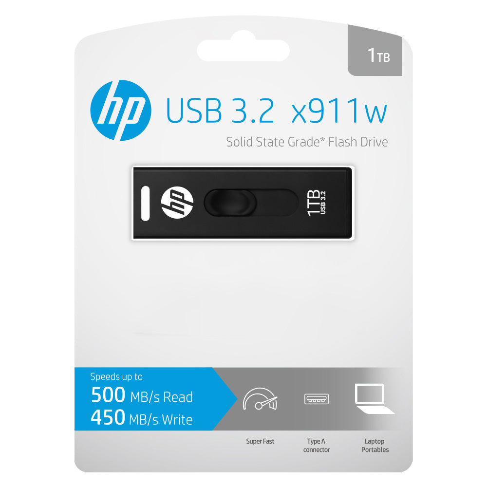 PNY x911w USB-Stick 1 TB – USB-A 3.2 Gen 1, 500/450 MB/s, Dia, Schwarz