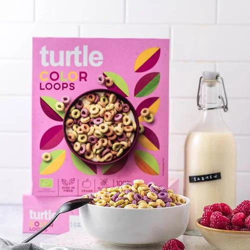 turtle Color Loops Müesli & Cerealien – Früchte, bio, glutenfrei – 300 g