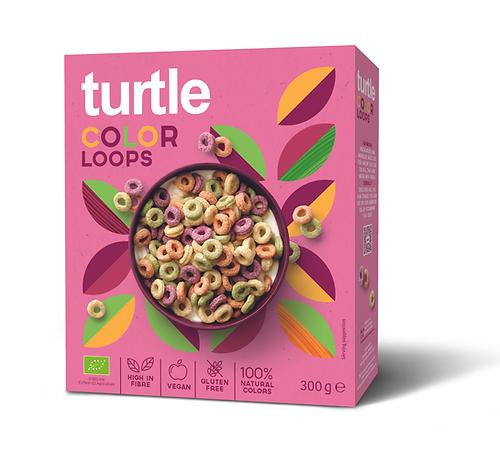 turtle Color Loops Müesli & Cerealien – Früchte, bio, glutenfrei – 300 g