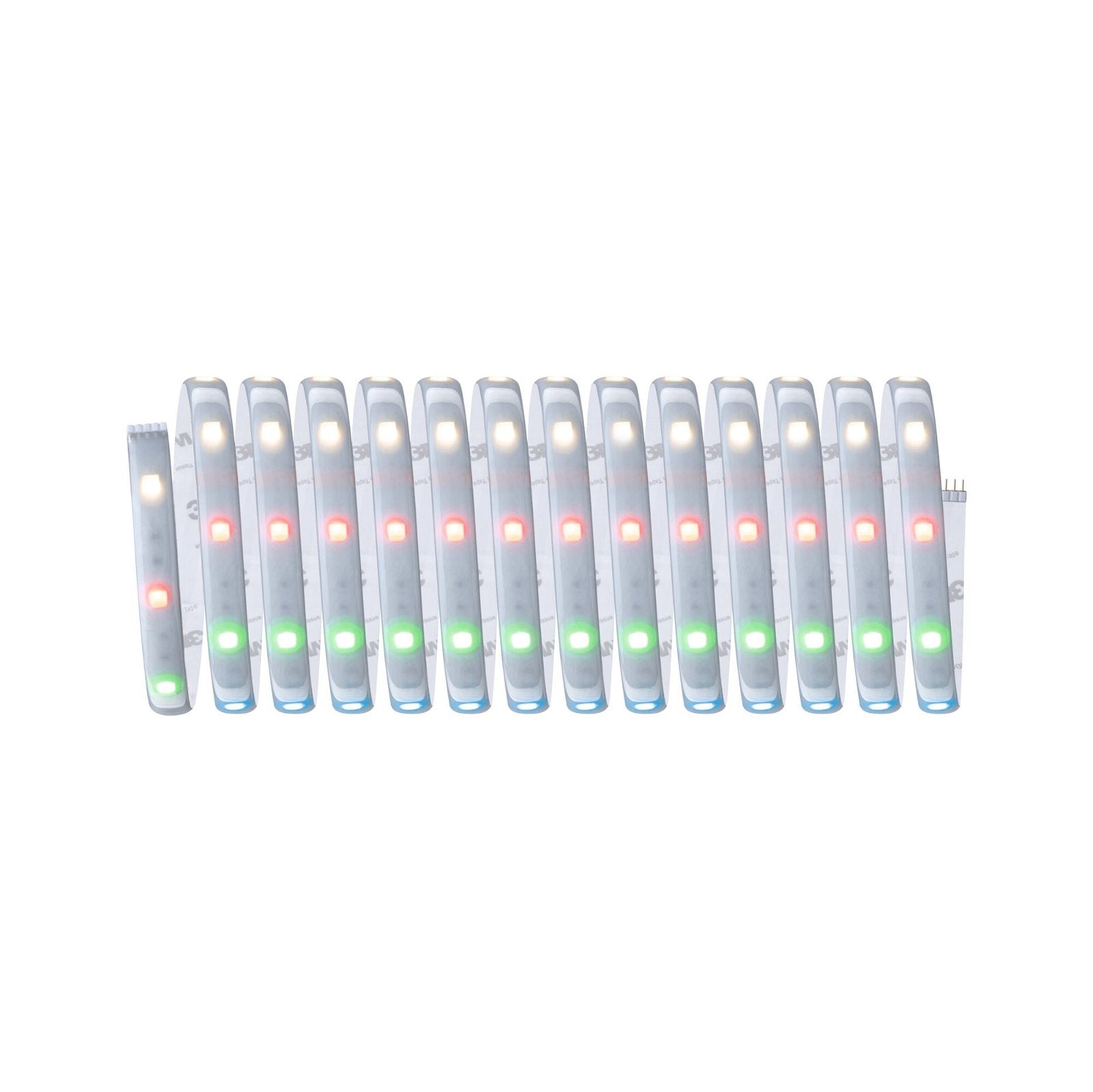Paulmann LED-Streifen Aussen – RGBW, 3000 K – IP44 – Netzbetrieb, Zigbee – dimmbar – Silber, Kunststoff
