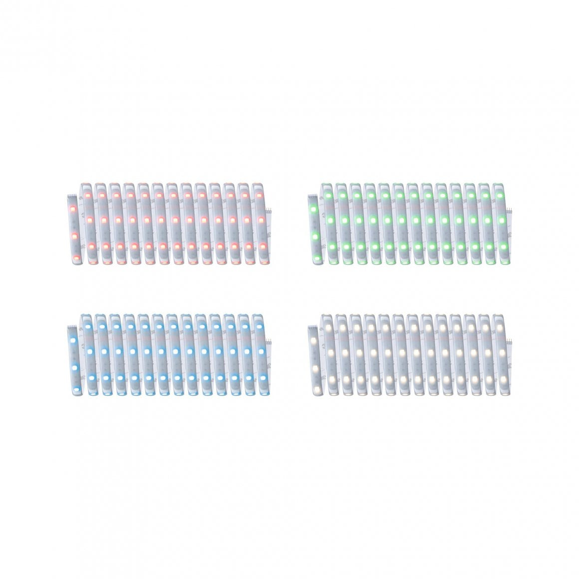 Paulmann LED-Streifen Aussen – RGBW, 3000 K – IP44 – Netzbetrieb, Zigbee – dimmbar – Silber, Kunststoff