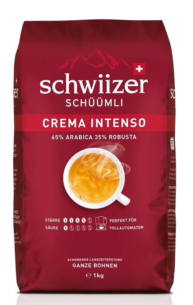 Schwiizer Schüümli Intenso – Bohnenkaffee – Arabica/Robusta, Intensität 4, 1 kg