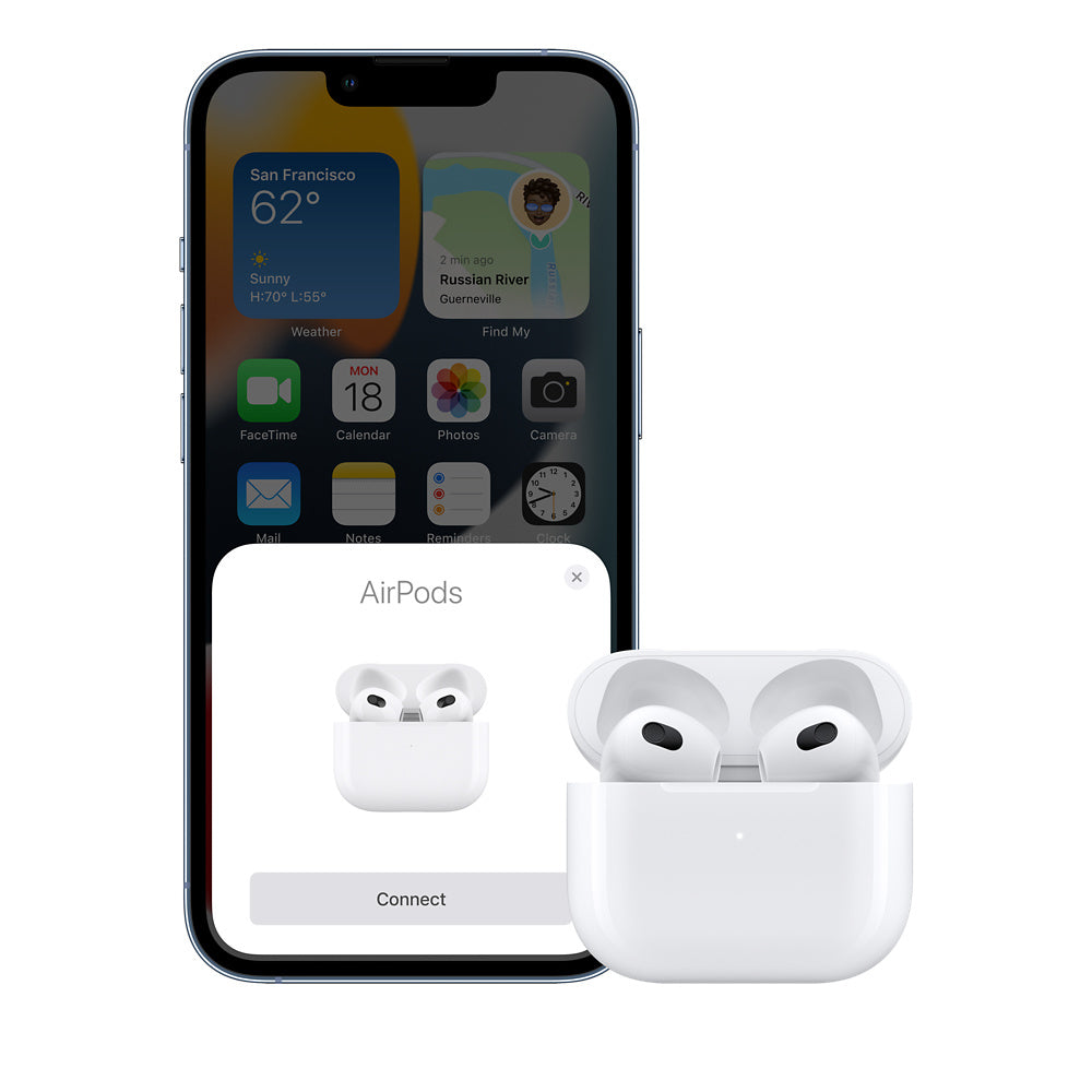 Apple AirPods (3. Generation) – True Wireless In-Ear Kopfhörer – IPX4, Lightning-Case – Weiss – bis 30 h