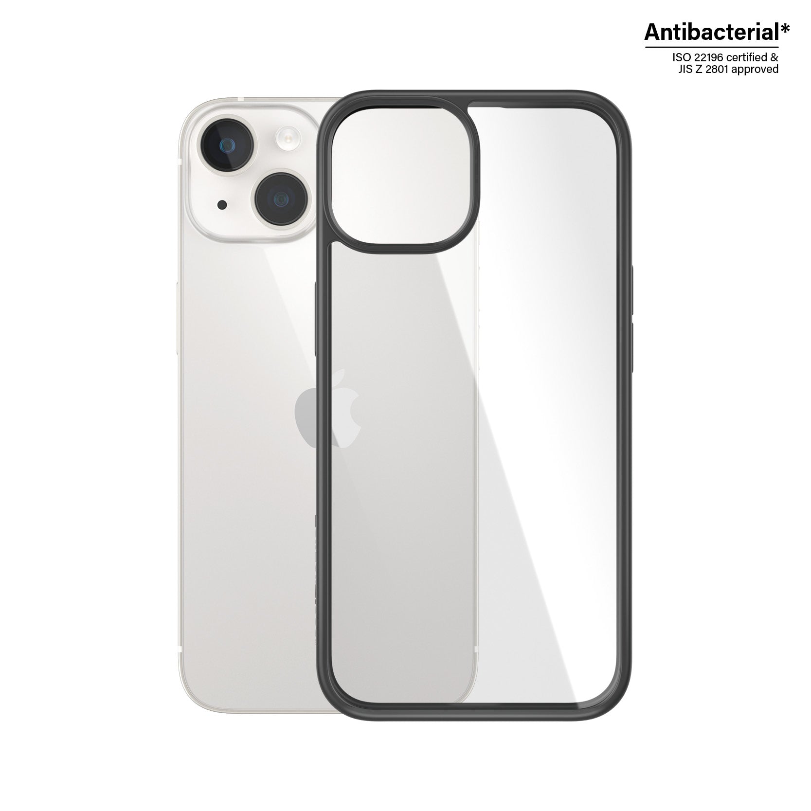 PanzerGlass Backcover – für Apple iPhone 14/13, Gehärtetes Glas+PET, Transparent, bis 2,4 m sturzsicher