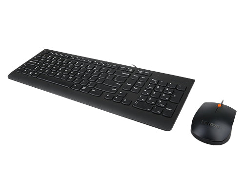 Lenovo 300 – Tastatur-Maus-Set – kabelgebunden – USB – QWERTY (US-INT) – schwarz